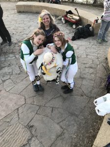 Amy Soderman with Morris dancers